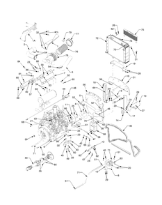 Engine And Drive Shaft I155 And Before Diagram and Parts List for 6284 54AD64H710-54AT64H710-54BD64H710-54BT64H710 Cub Cadet Lawn Tractor